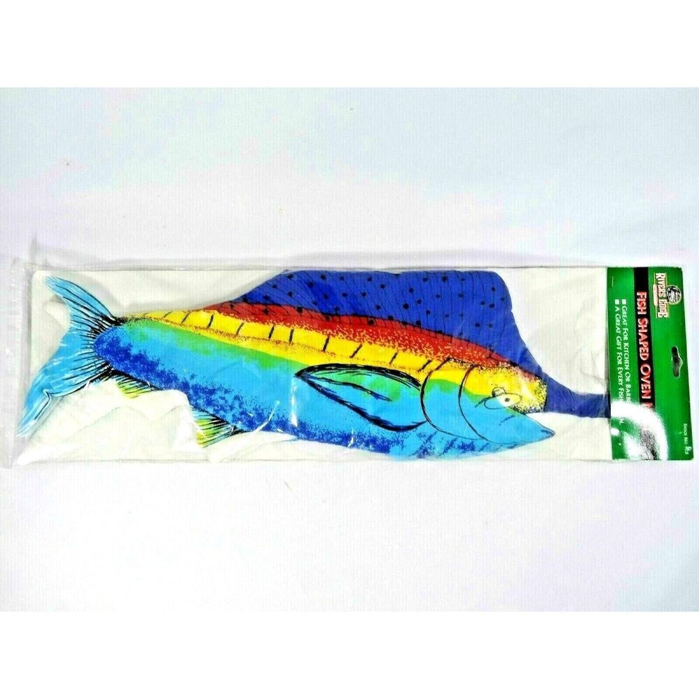 REP Blue Marlin Fish Shaped Kitchen Oven Mitt Barbecue Fisherman Gift NIP